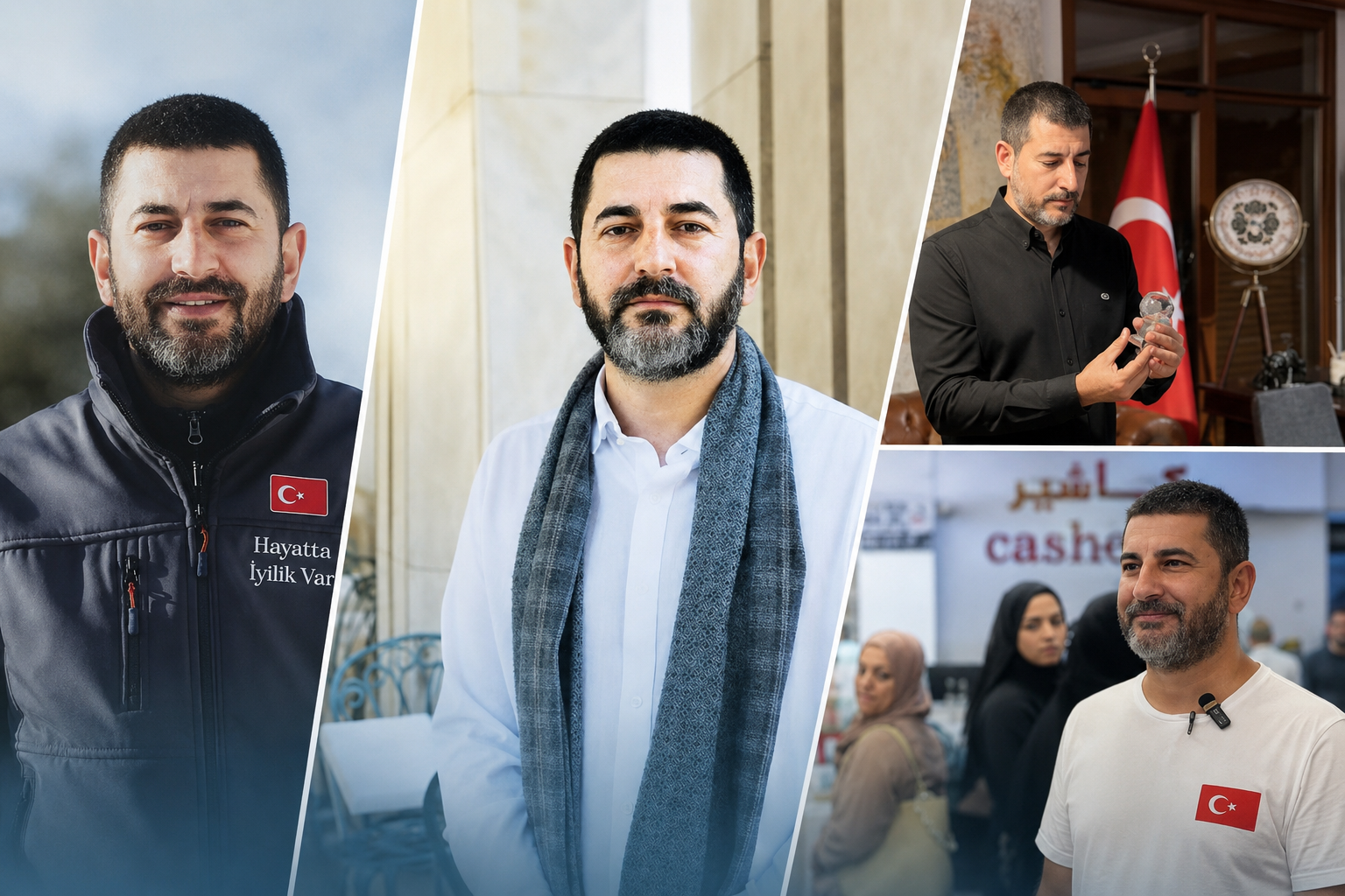Ufuk Tan KELEŞ — saha ve portre kolajı